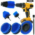 7-Piece Drill Brush Attachment Set, Cleaning Brush Tool Kit, Multi-Purpose Drill Brush with Extension Pole for Floor, Automotive